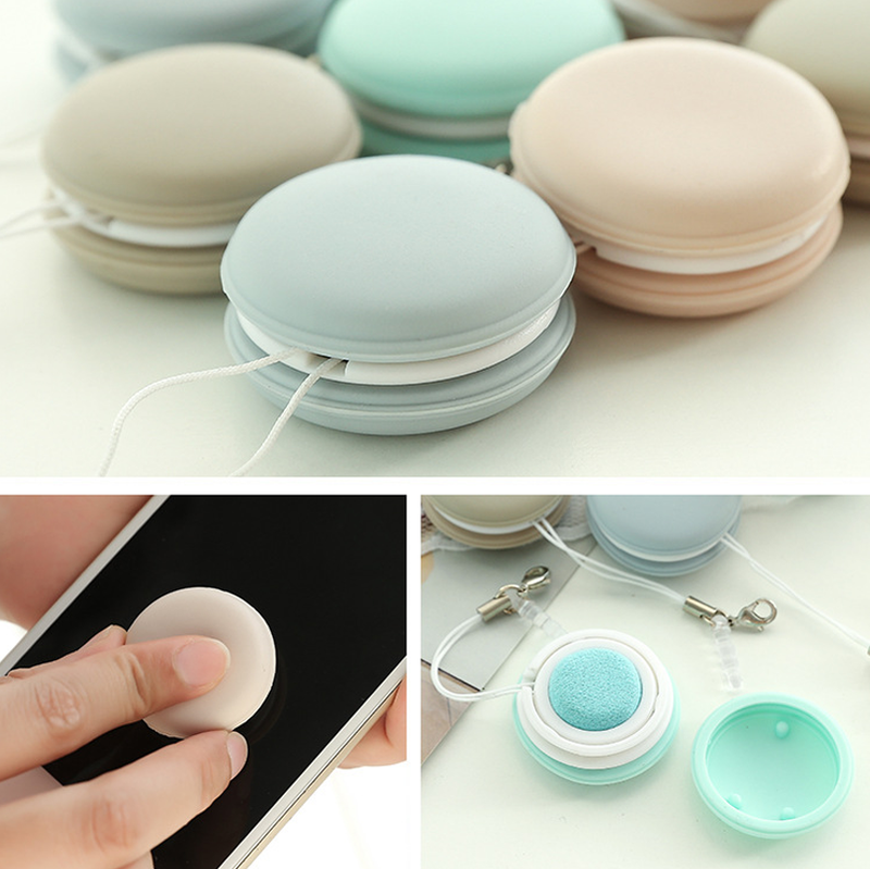 Macaron Mobile Phone Screen Wiper Keychain