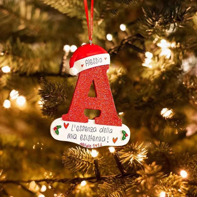 Christmas Decorative Letter Pendant