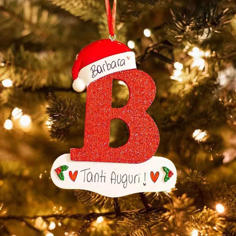 Christmas Decorative Letter Pendant