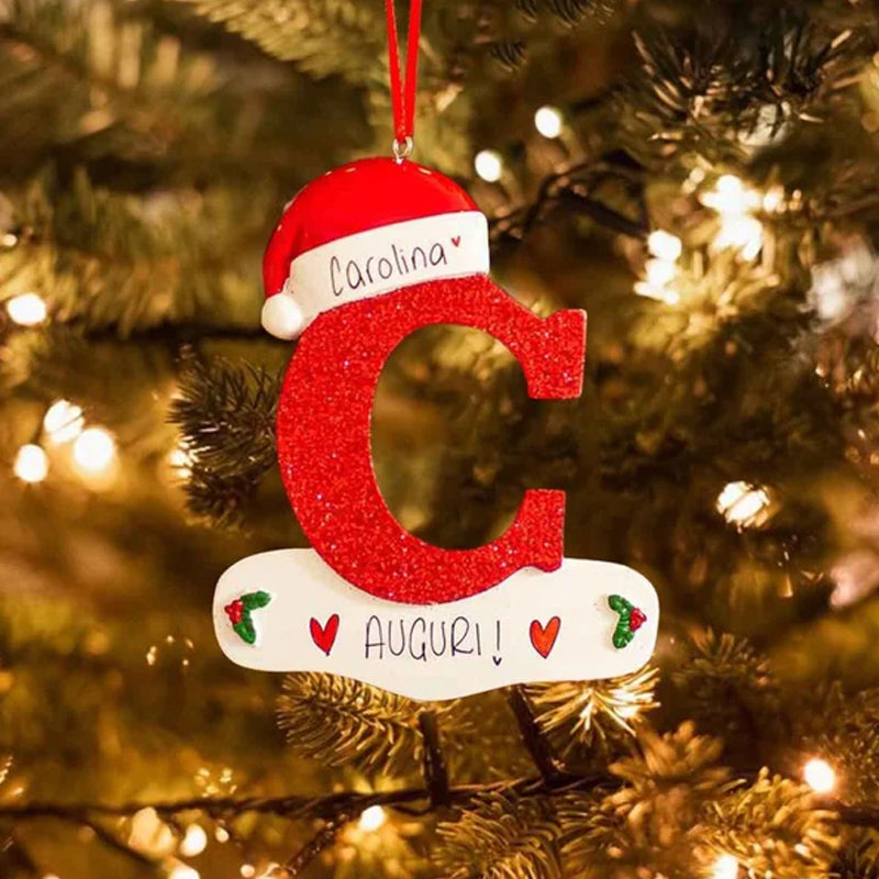 Christmas Decorative Letter Pendant