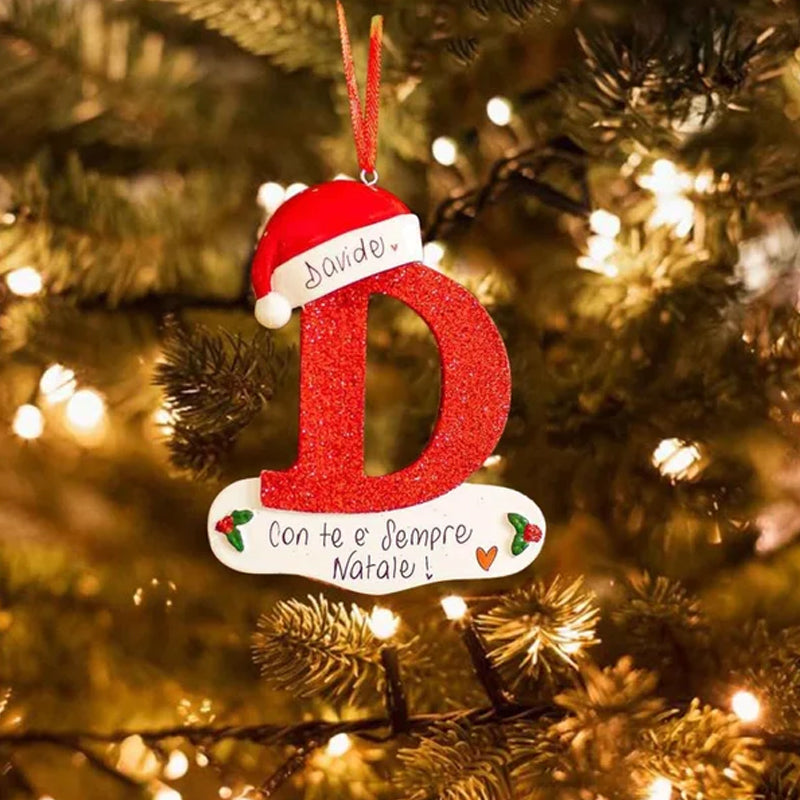 Christmas Decorative Letter Pendant