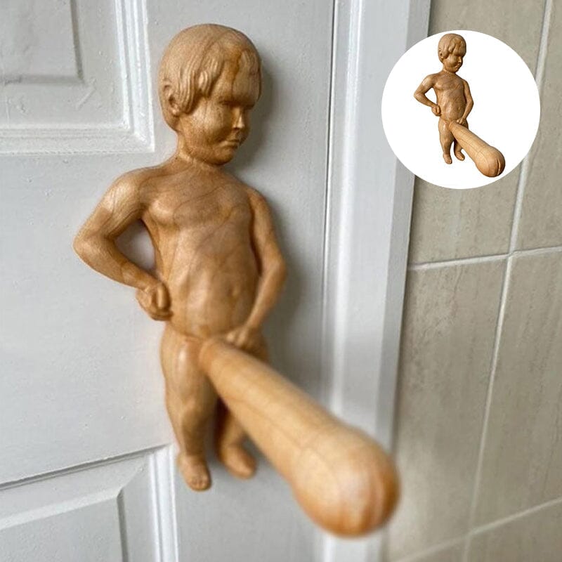 Funny Wood Toilet Roll Holder