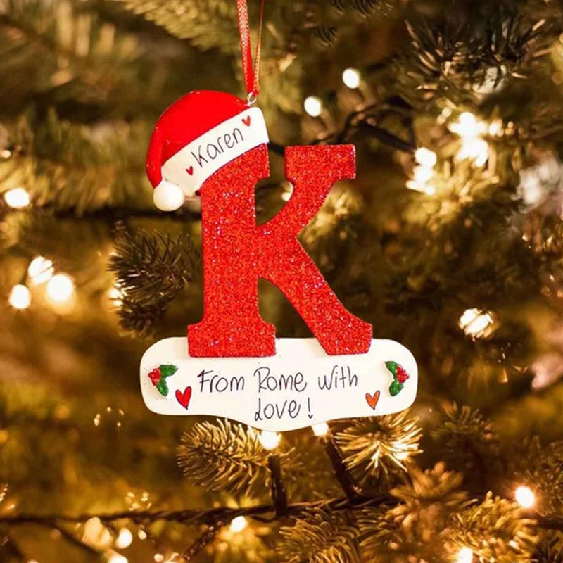 Christmas Decorative Letter Pendant