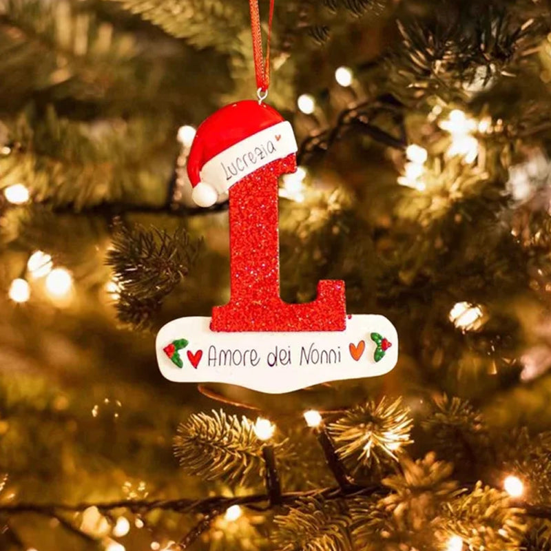 Christmas Decorative Letter Pendant