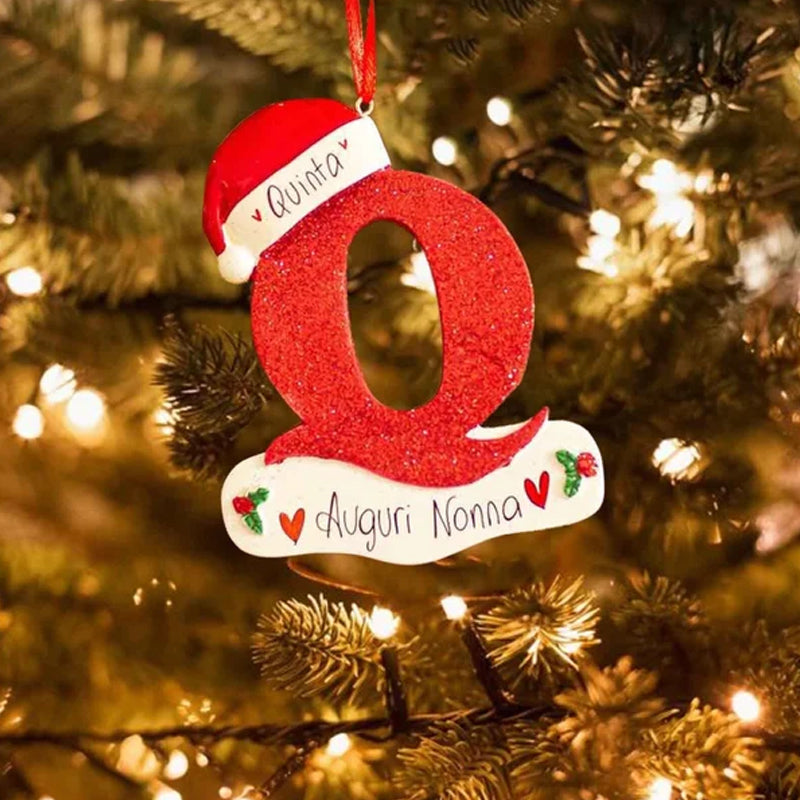 Christmas Decorative Letter Pendant