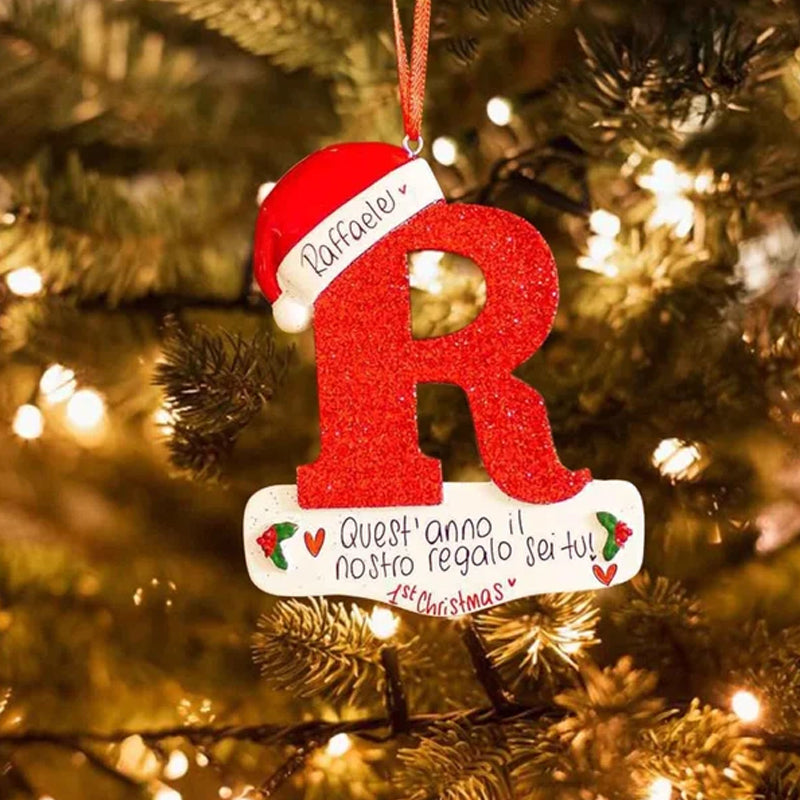 Christmas Decorative Letter Pendant