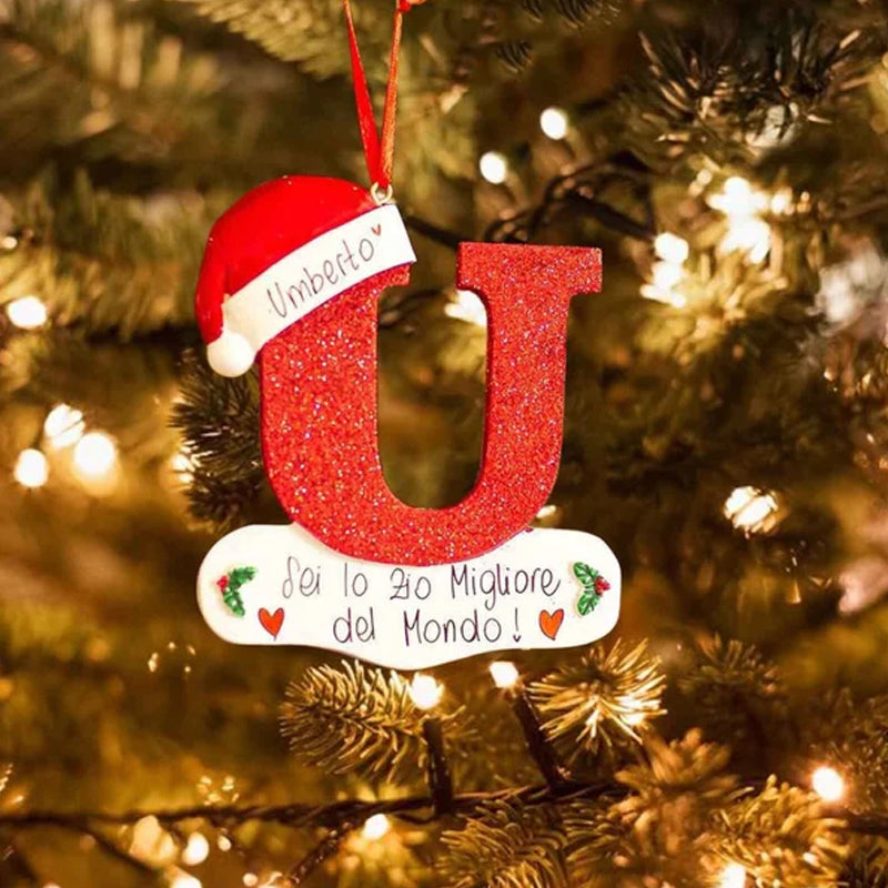 Christmas Decorative Letter Pendant