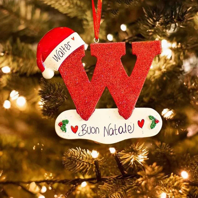 Christmas Decorative Letter Pendant