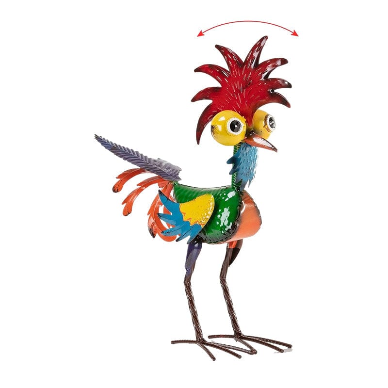 🌿Funny garden rooster statue