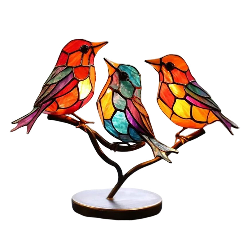 🐦Birds on Branches Stained Glass Ornaments