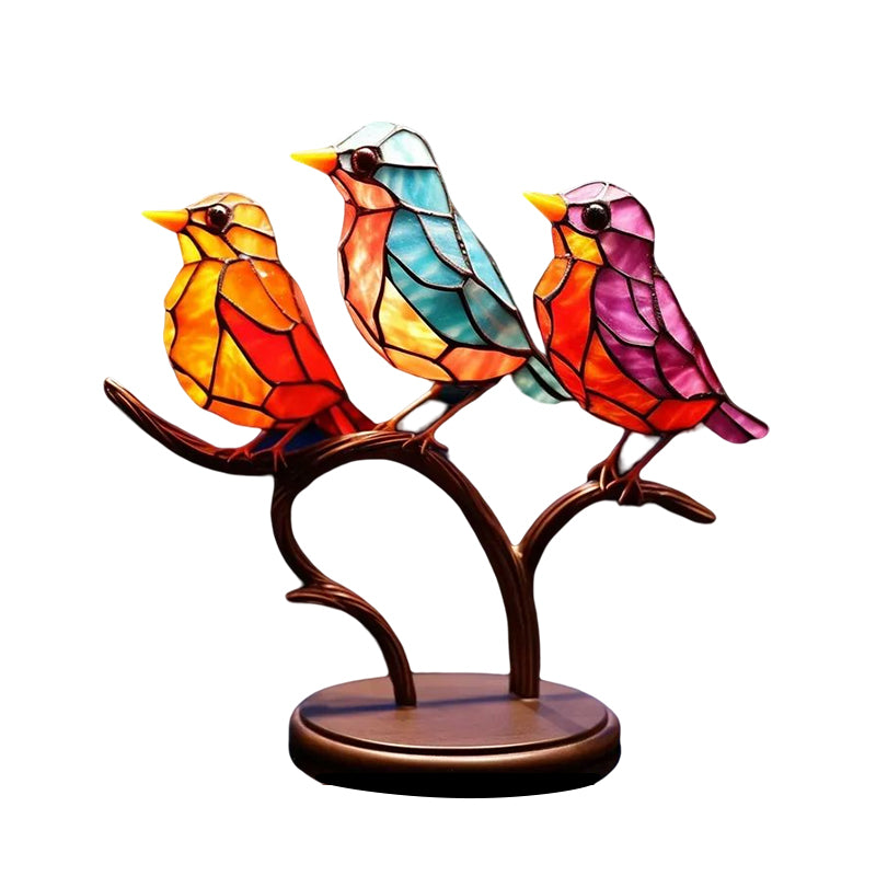 🐦Birds on Branches Stained Glass Ornaments